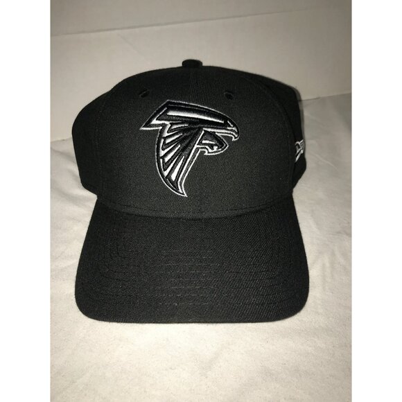 Atlanta Falcons Black/White 39THIRTY New ERA Stretch Fit Cap - Picture 2 of 6